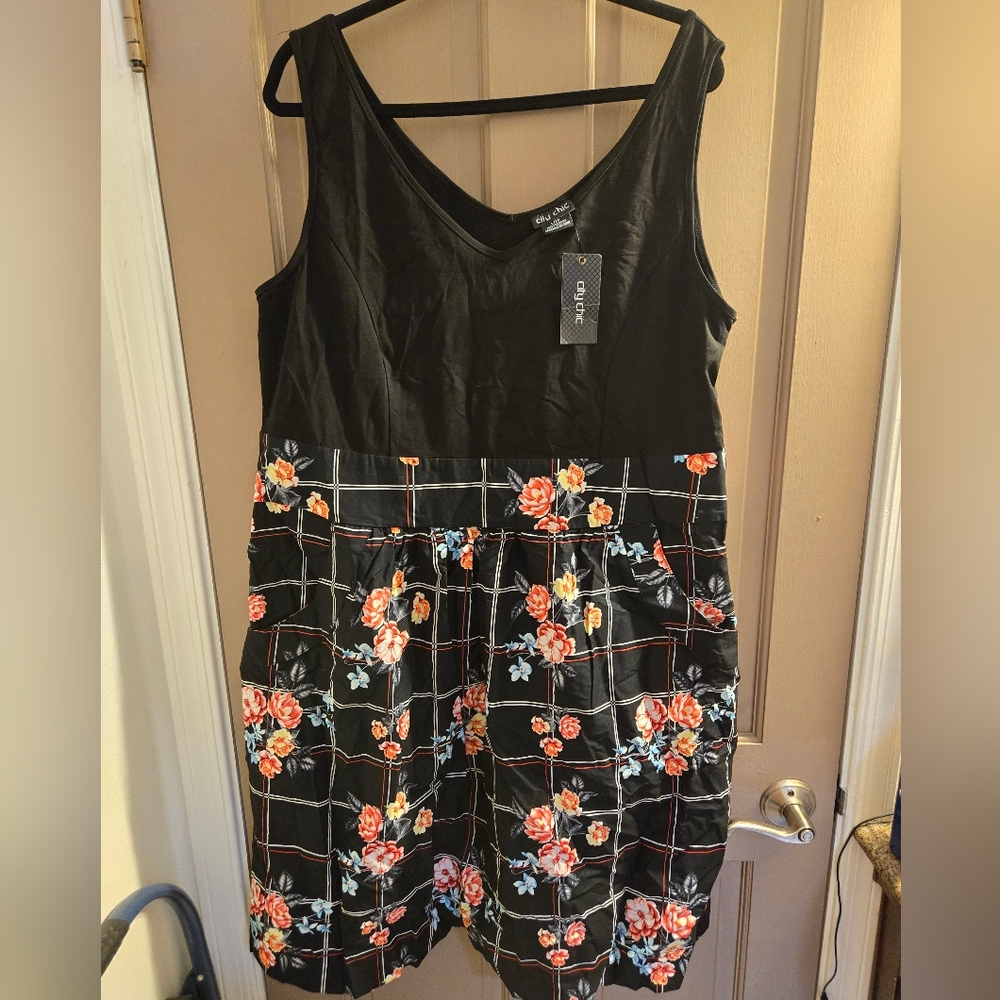 New City Chic size 20w black dress